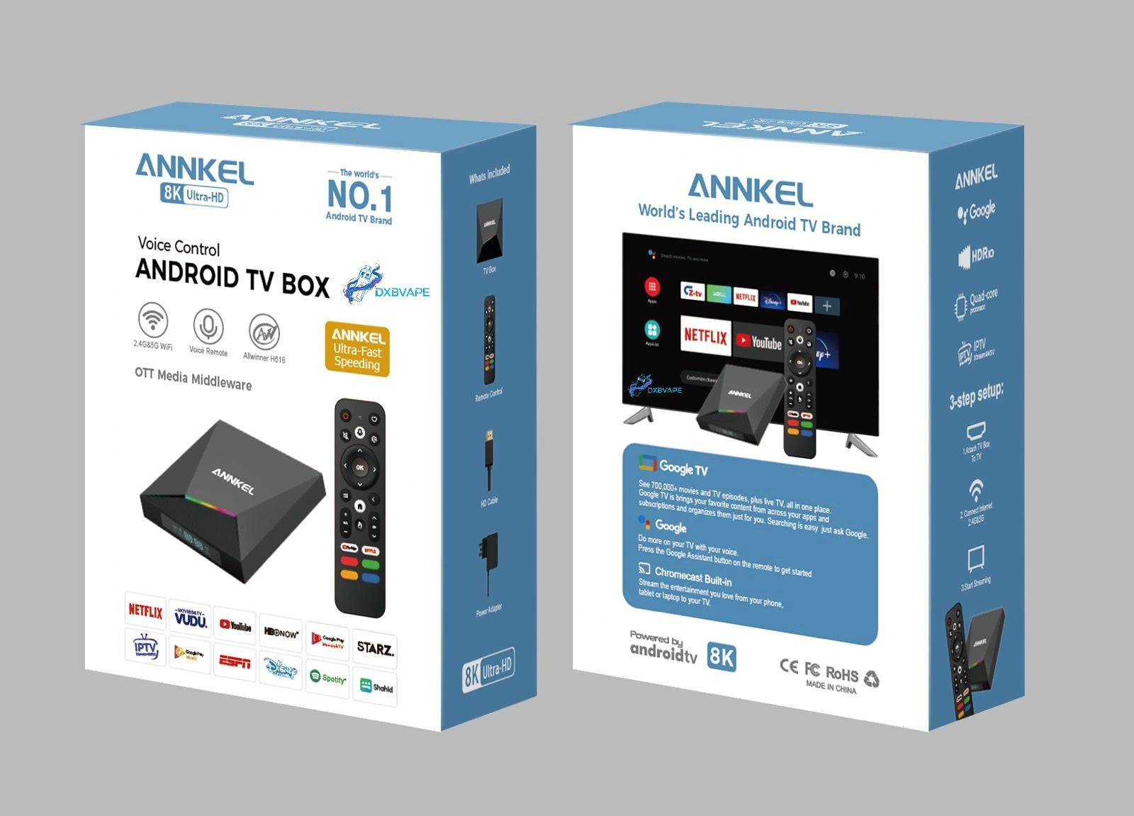 Annkel Android IP TV Box (2025 Edition) – Ultra HD 4K & Dual-Band 5G