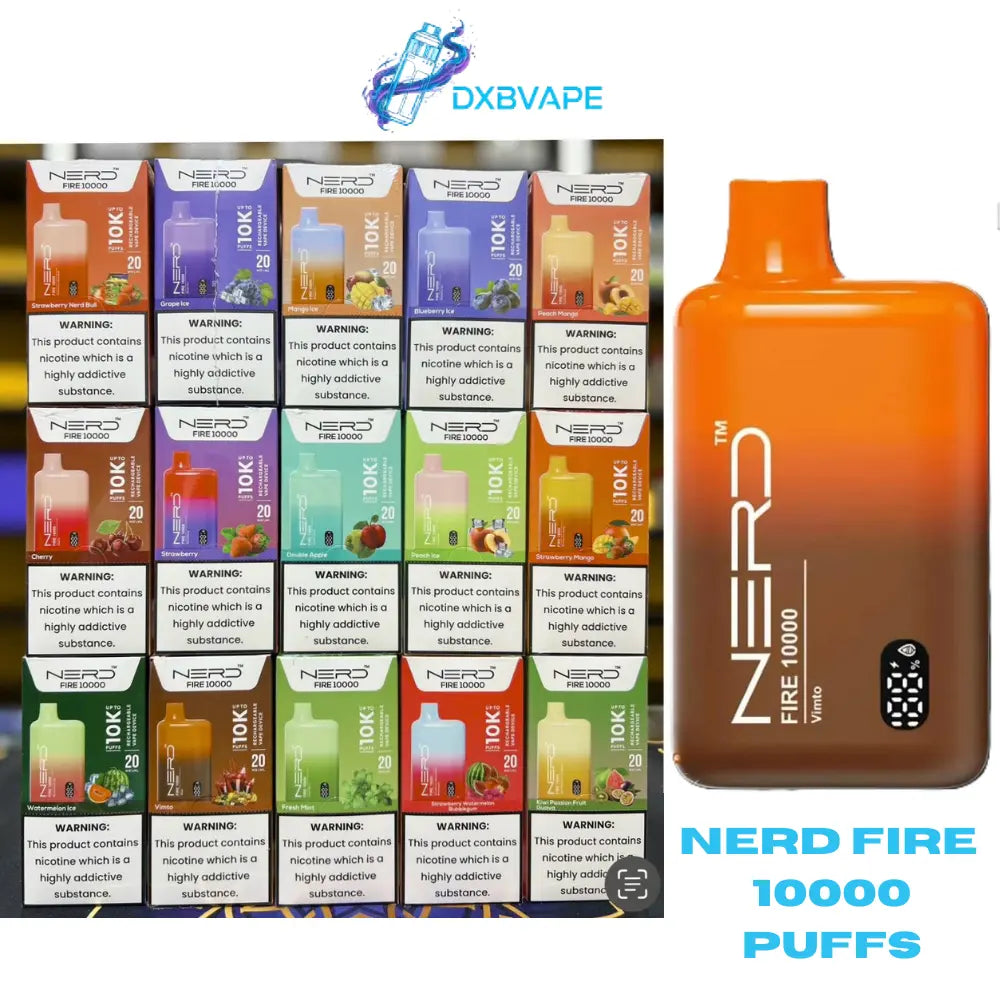 New NERD Fire 10000 Puffs 20mg Nicotine Disposable in Dubai UAE Dubai Vape Shop(dxbvape) New NERD Fire 10000 Puffs 20mg Nicotine Disposable in Dubai UAE Dubai Vape Shop(dxbvape)