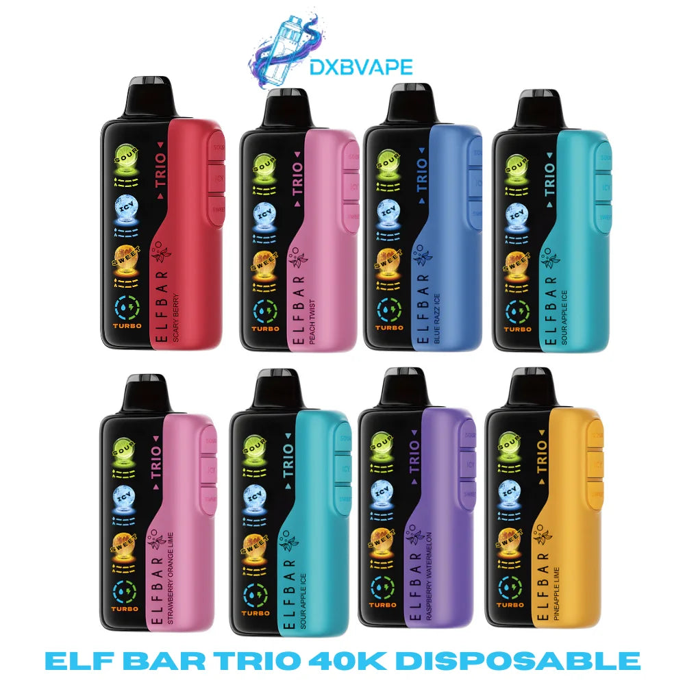 Buy Elf Bar TRIO 40k 50mg Disposable Vape in Dubai UAE – Dubai Vape  Shop(dxbvape)