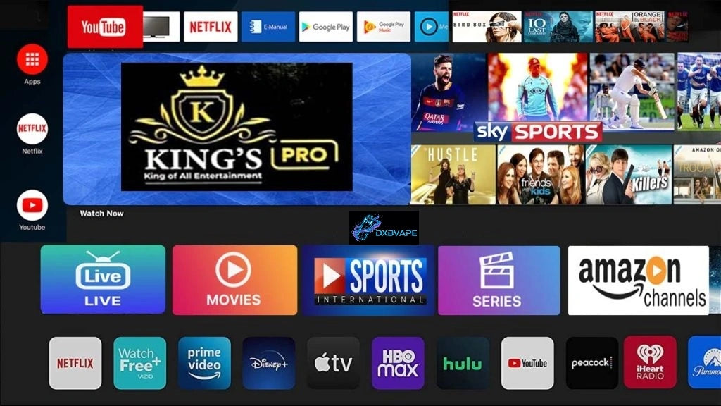 King’s IP TV Subscription Dubai – 12,000+ Live Channels (1 Year)