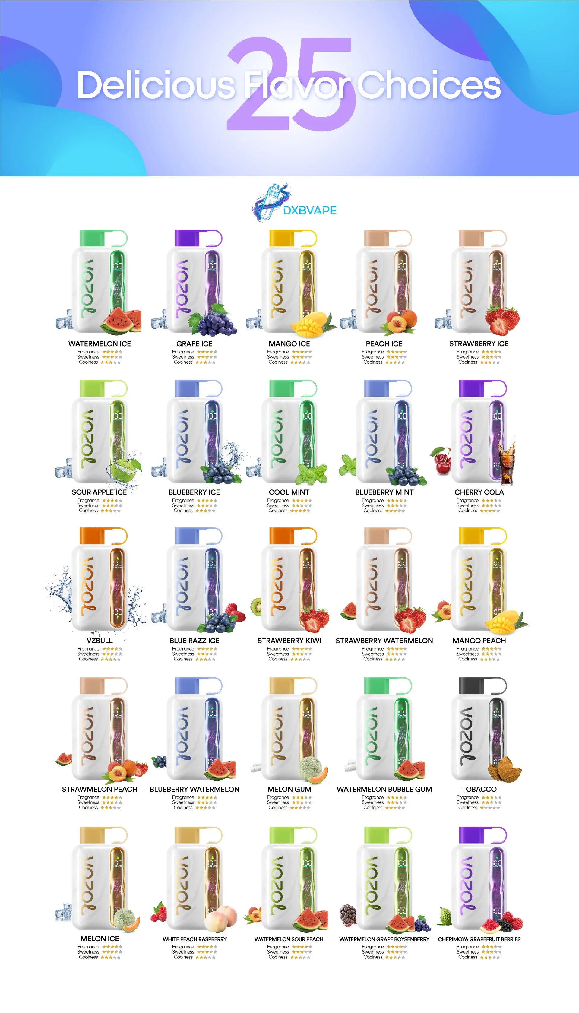 Vozol Star 40000 Puffs 50mg in Dubai UAE